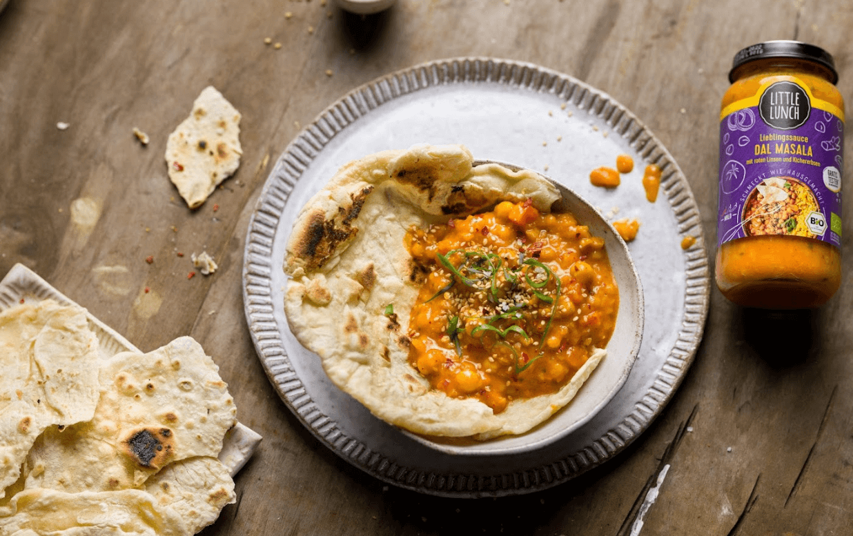 Rezept: Naan Brot mit Dal Masala