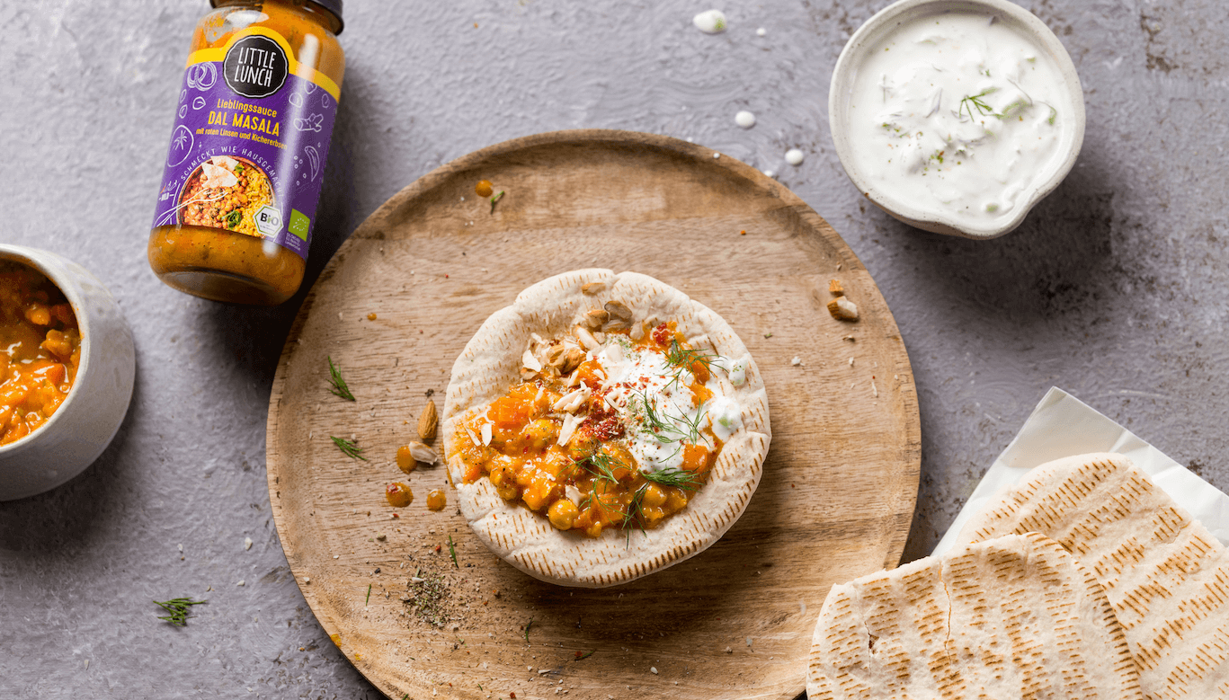 Rezept: Gefülltes Pitabrot mit Tsatsiki