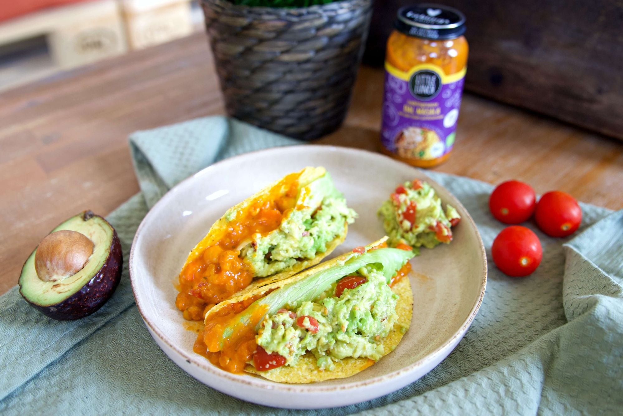 Rezept: Gefüllte Tacos (Gemüse-Tacos mit Dal Masala Sauce)