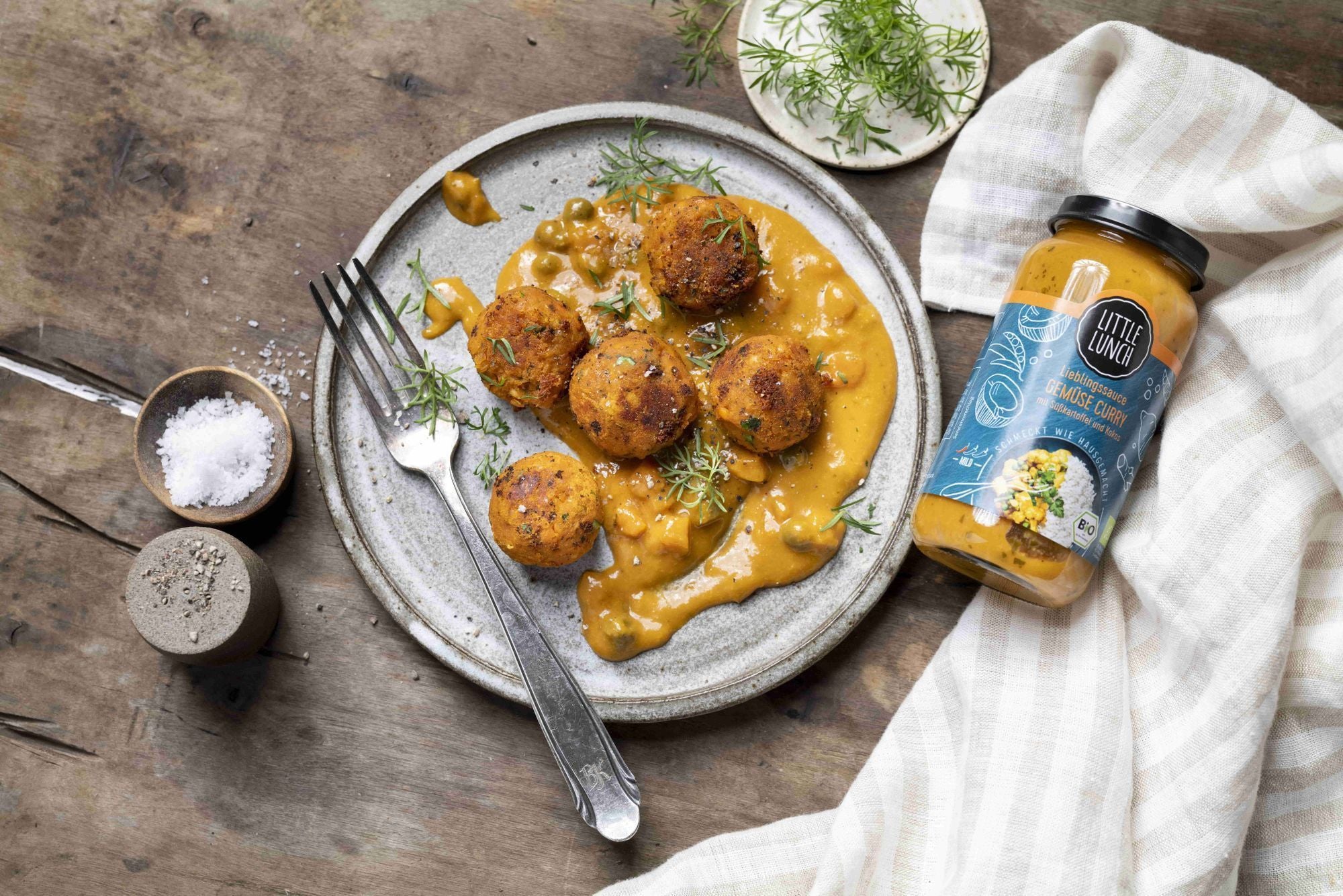 Rezept: Curry-Linsenbällchen