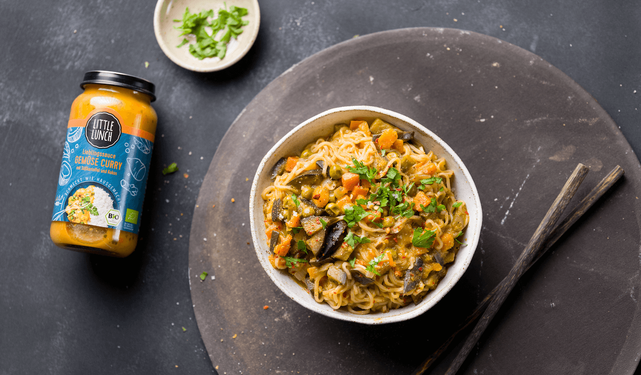 Rezept: Ramen-Nudeln mit Gemüse Curry