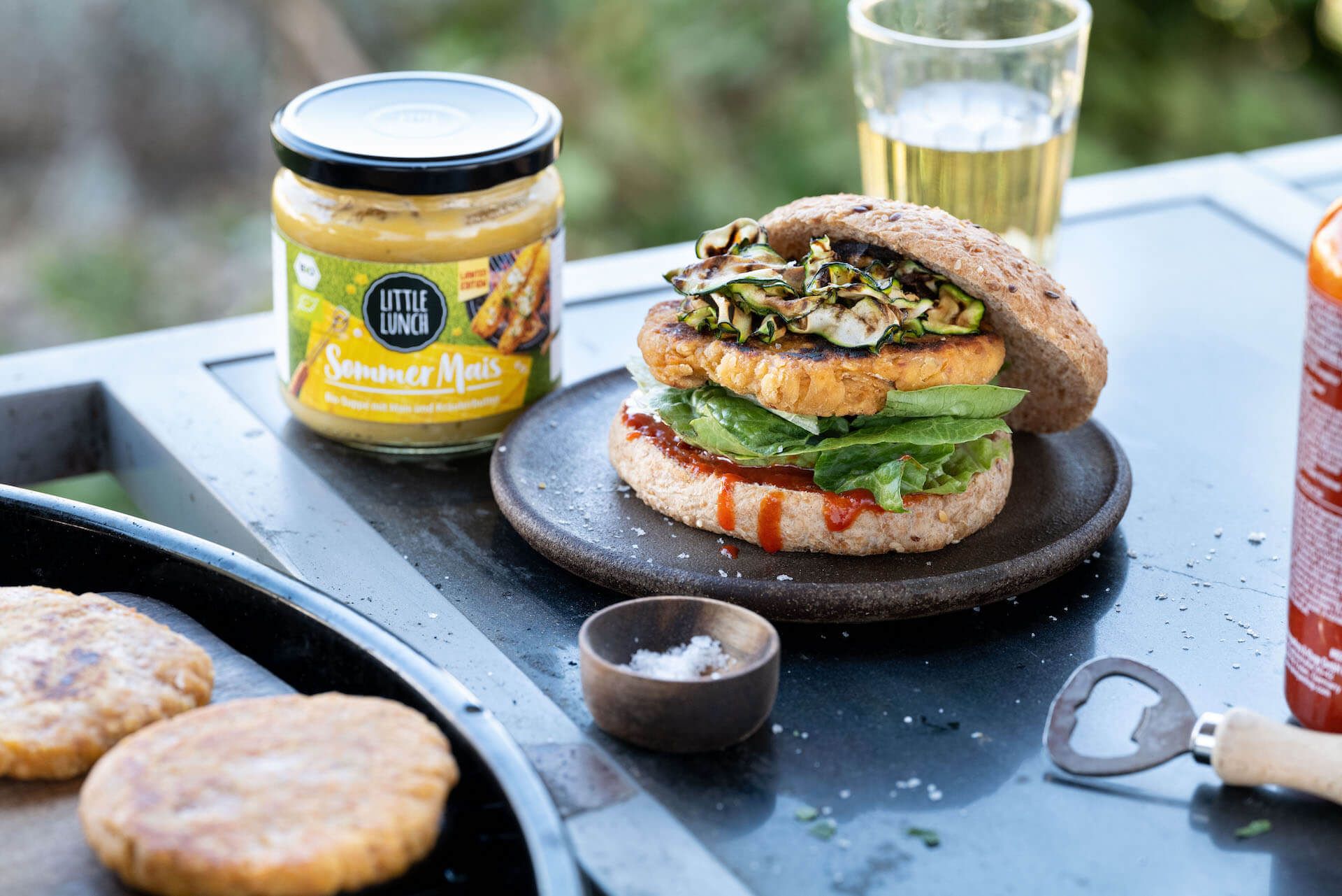 Rezept: Veggie Burger mit Mais Patties