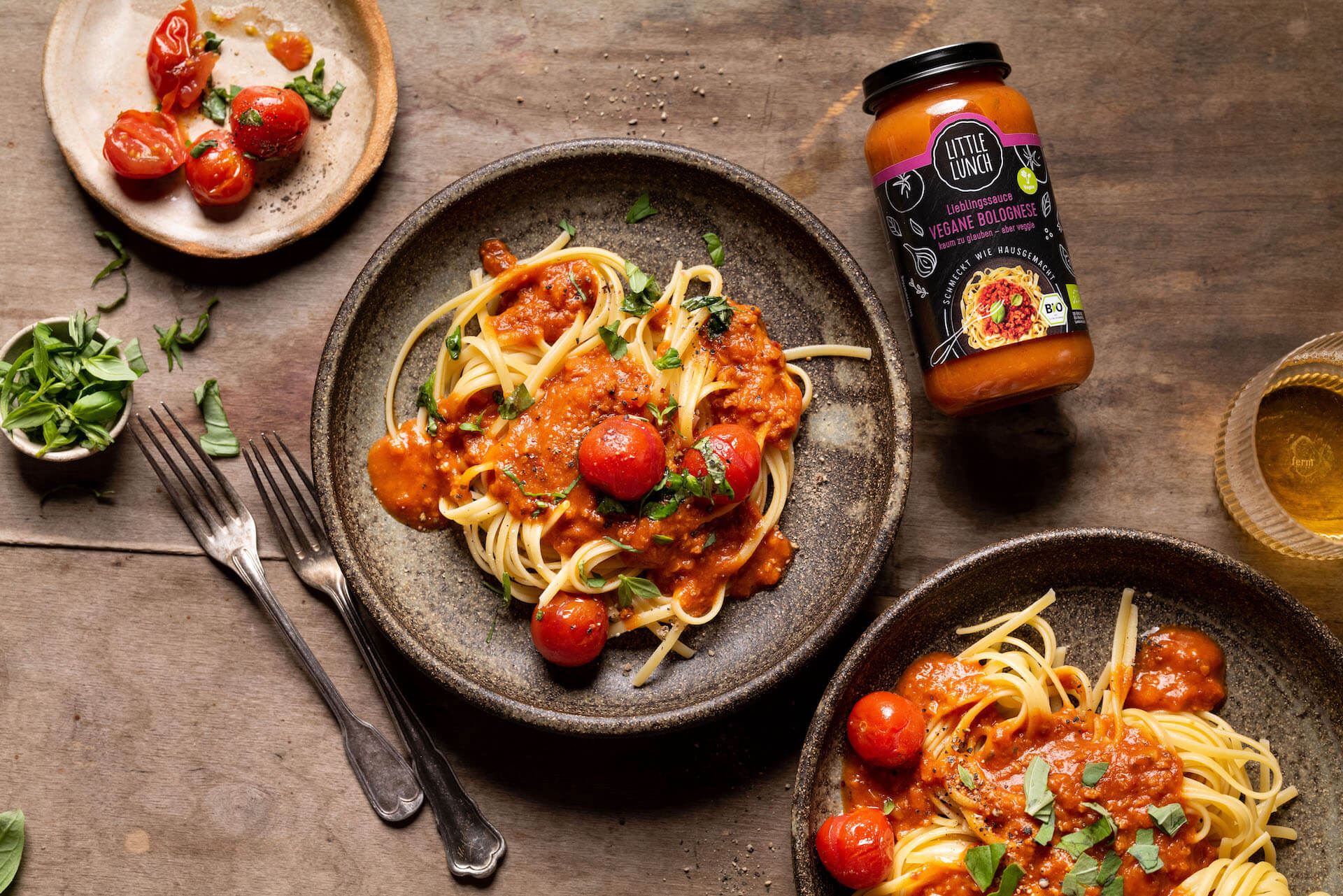 Rezept: Vegane Bolognese mit gerösteten Tomaten