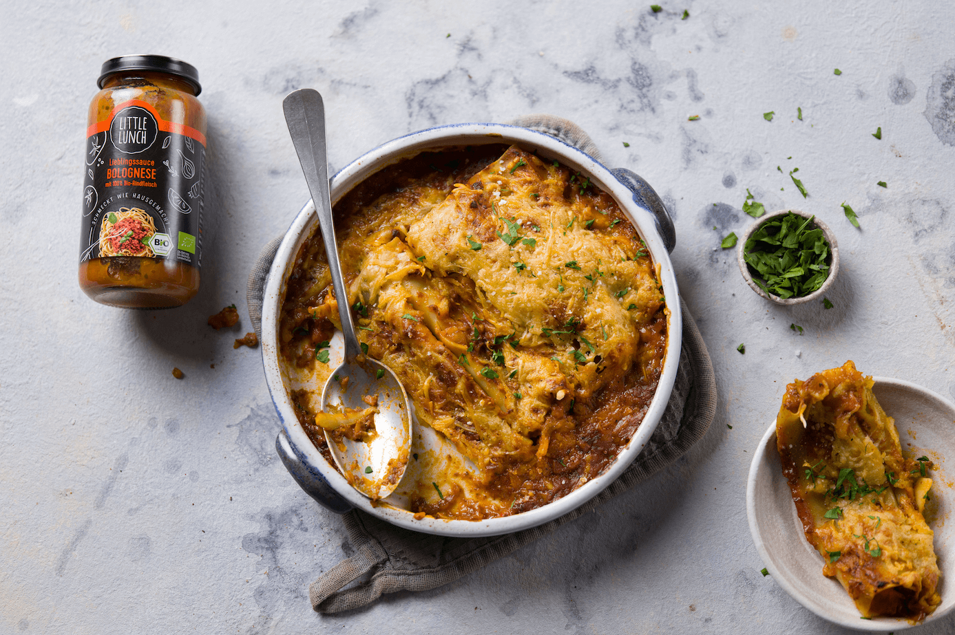 Rezept: Gefüllte und überbackene Cannelloni mit Bolognese