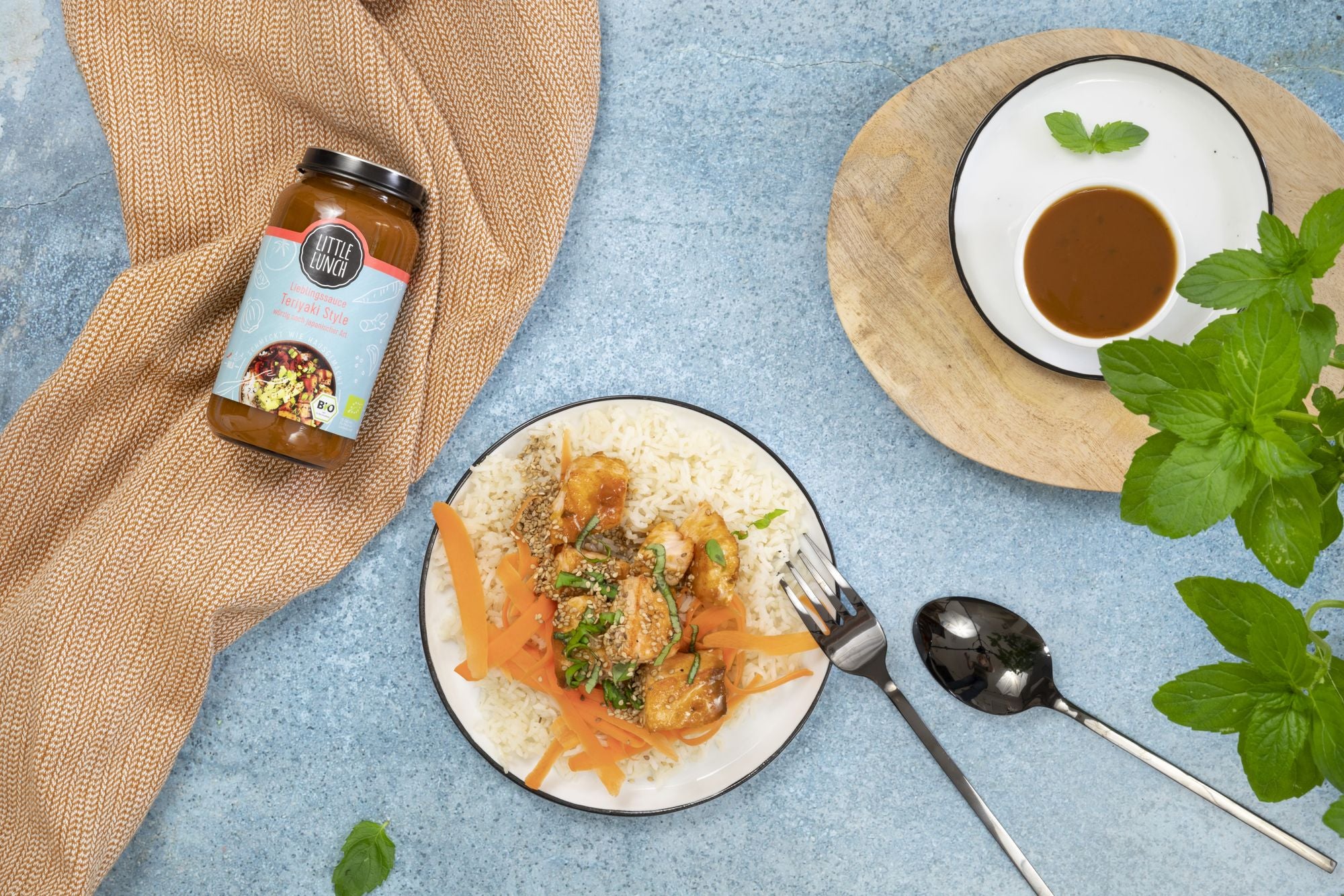 Rezept: Karotten-Teriyaki Lachs auf Basmatireis