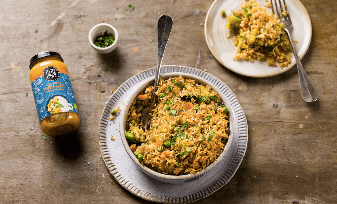 Rezept: Leckerer Reisauflauf mit Gemüse Curry