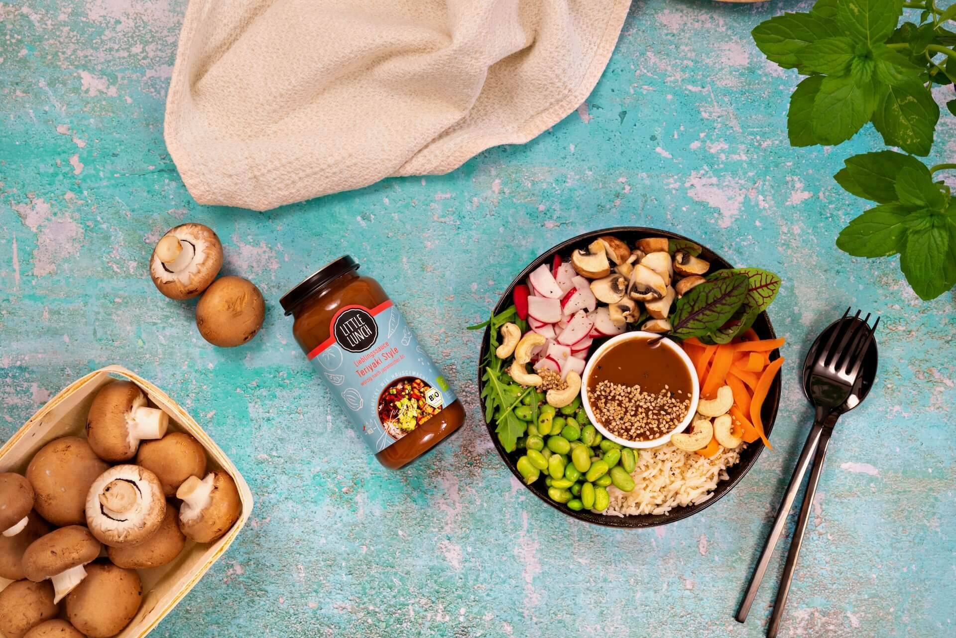 Rezept: Bunte Teriyaki Poke Bowl