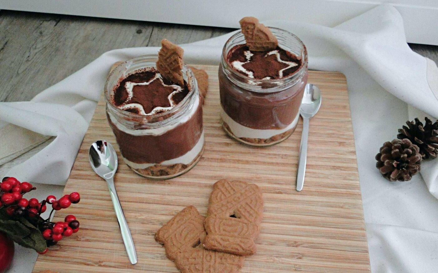 Rezept: Spekulatius Dessert mit Schokolade weihnachts dessert 3